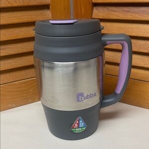 Bubba Stainless Steel Mug with Gray and Purple Design
